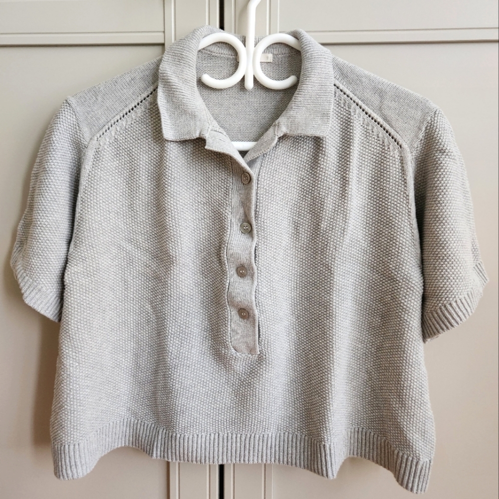 2/$15 Ladies knitted short sleeves top